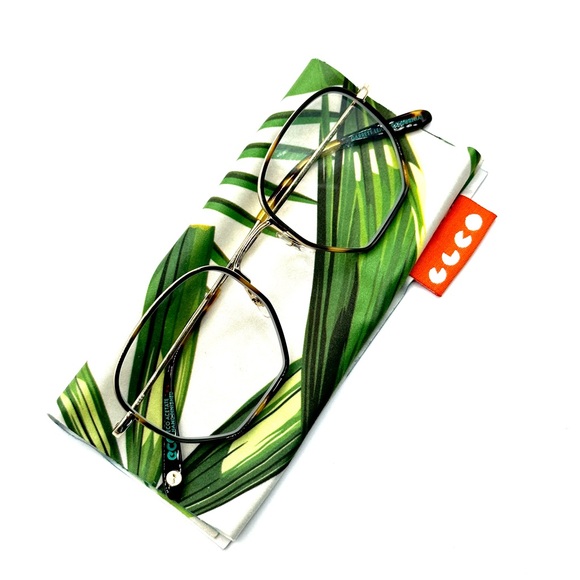 Garrett Leight GLCO Woodlawn Color Tiger Eye-Gold Trending Eyeglasses New Unisex - Picture 4 of 4